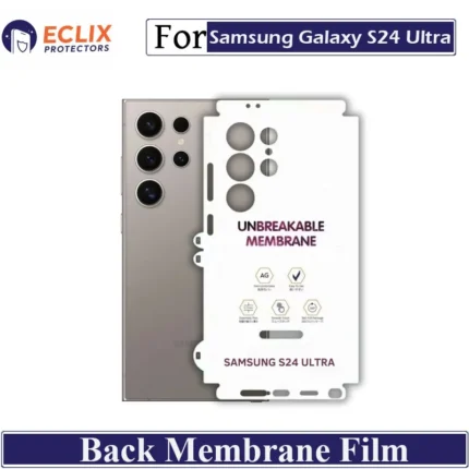 Samsung Galaxy S24 Ultra Back Membrane Film Hydrogel Back Protector Matte Anti Scratch Skin