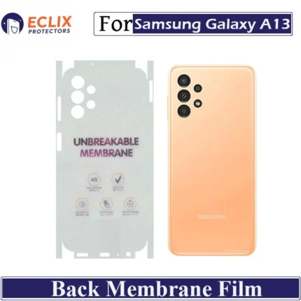 Samsung Galaxy A13 Back Membrane Film Hydrogel Back Protector Matte Anti Scratch Skin
