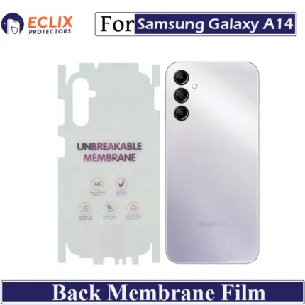 Samsung Galaxy A14 Back Membrane Film Hydrogel Back Protector Matte Anti Scratch Skin