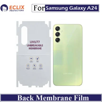 Samsung Galaxy A24 Back Membrane Film Hydrogel Back Protector Matte Anti Scratch Skin