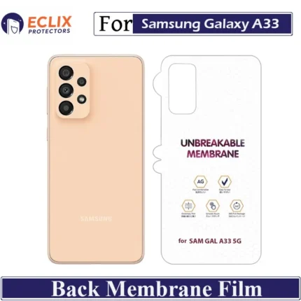Samsung Galaxy A33 5G Back Membrane Film Hydrogel Back Protector Matte Anti Scratch Skin