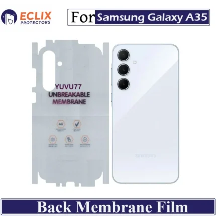 Samsung Galaxy A35 Back Membrane Film Hydrogel Back Protector Matte Anti Scratch Skin