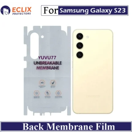 Samsung Galaxy S23 Back Membrane Film Hydrogel Back Protector Matte Anti Scratch Skin