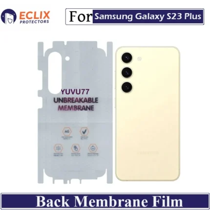 Samsung Galaxy S23 Plus Back Membrane Film Hydrogel Back Protector Matte Anti Scratch Skin