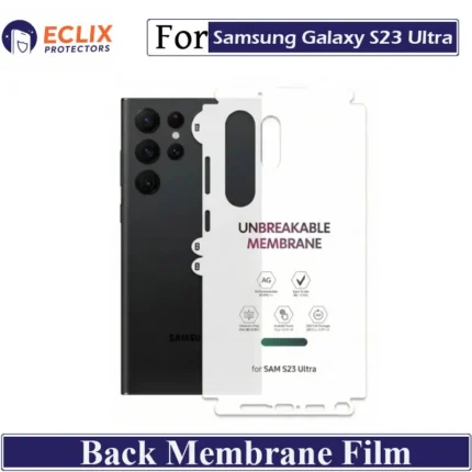 Samsung Galaxy S23 Ultra Back Membrane Film Hydrogel Back Protector Matte Anti Scratch Skin