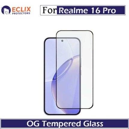 Realme 16 Pro OG Tempered Glass 9H Full Glue Screen Protector HD Clear Anti Scratch