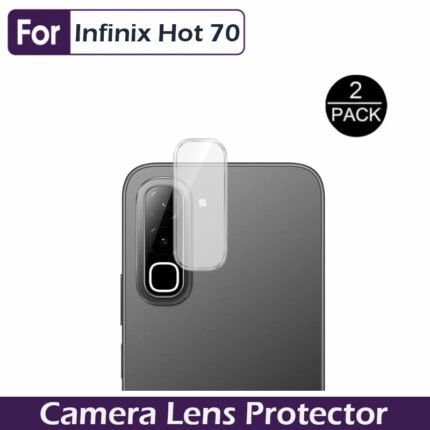 2 Pcs Infinix Hot 70 Flexible 9H Camera Lens Protector HD Clear Soft Nano Film